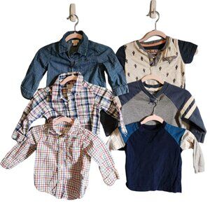 EUC Lot of 6 12 Month Shirts (Variety of brands)